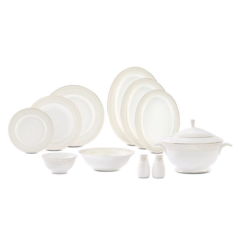 Evaliza Charm Gold 60 Parça 12 Kişilik Yemek Takımı - 6