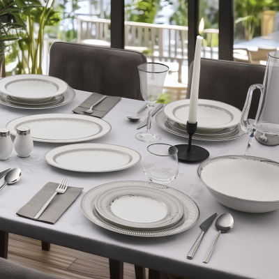 Evaliza Crown Patin 60 Parça 12 Kişilik Yemek Takımı - 2