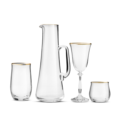 Evaliza Crystalite Gold 37 Parça 12 Kişilik Su Seti - 3