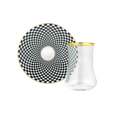 Evaliza Dama Gold 12 Parça 6 Kişilik Çay Seti 150 cc - 3