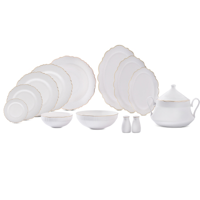 Evaliza Destiny Gold 85 Parça 12 Kişilik Yemek Takımı - 6