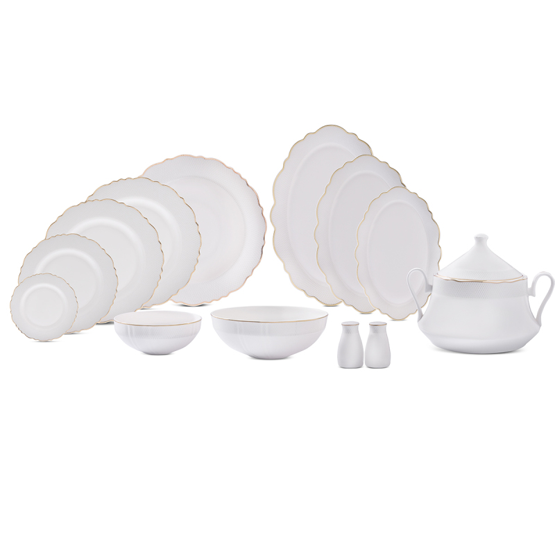 Evaliza Destiny Gold 85 Parça 12 Kişilik Yemek Takımı - 6