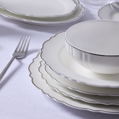 Evaliza Destiny Platin 85 Parça 12 Kişilik Yemek Takımı - 4