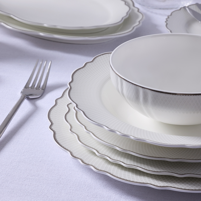 Evaliza Destiny Platin 85 Parça 12 Kişilik Yemek Takımı - 4