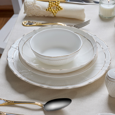 Evaliza Dune Gold 101 Parça 12 Kişilik Yemek Takımı - EVALIZA