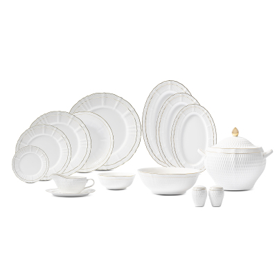 Evaliza Dune Gold 101 Parça 12 Kişilik Yemek Takımı - 6