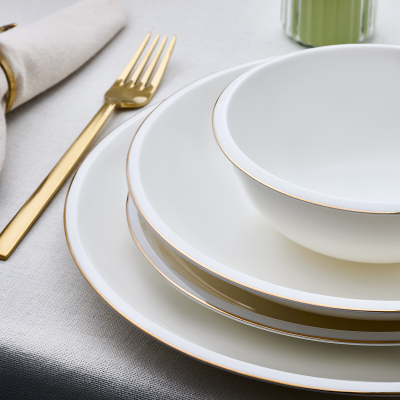 Evaliza Elegant Gold 30 Parça 6 Kişilik Yemek Takımı - 4