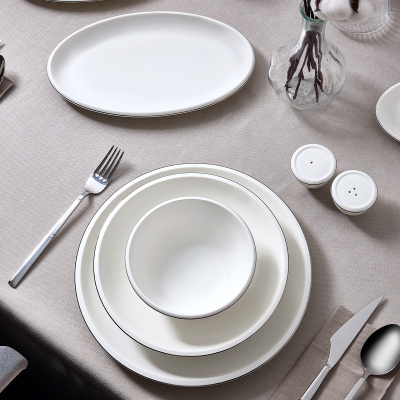 Evaliza Elegant Platin 30 Parça 6 Kişilik Yemek Takımı - EVALIZA