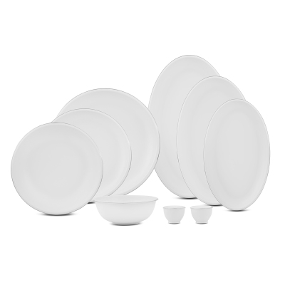 Evaliza Elegant Platin 30 Parça 6 Kişilik Yemek Takımı - 6