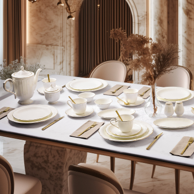 Evaliza Eva Gold 6 Kişilik 36 Parça Kahvaltı Takımı - 1