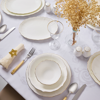 Evaliza Eva Gold 60 Parça 12 Kişilik Yemek Takımı - 2