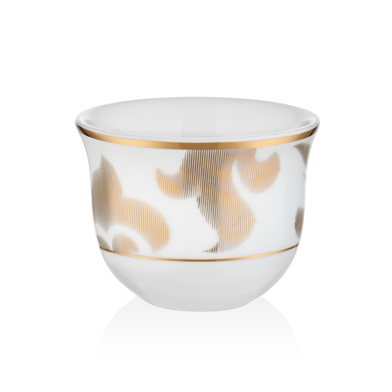 Evaliza Gawa Gold Leaf Premium 6’lı Kahve Seti - 1