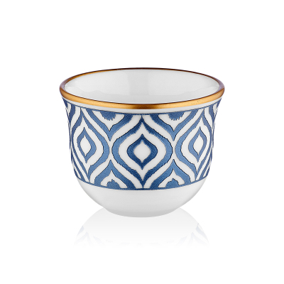 Evaliza Gawa ikat Antrasit 6’lı Kahve Seti - EVALIZA