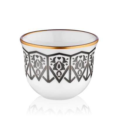 Evaliza Gawa Selçuklu Siyah Premium 6’lı Kahve Seti - EVALIZA