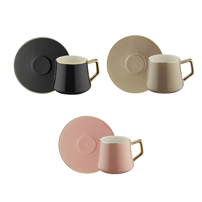 Evaliza Hanedan 6 Kişilik 12 Parça Kahve Fincan Takımı 80 ml - 3