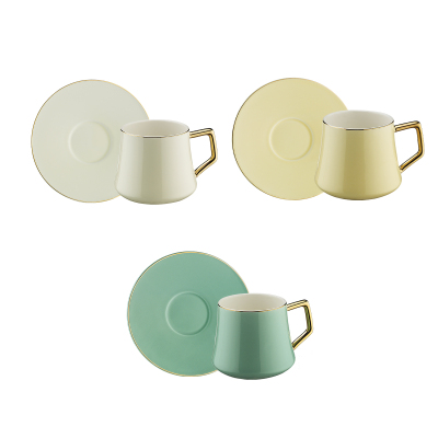 Evaliza Hanedan 6 Kişilik 12 Parça Kahve Fincan Takımı 80 ml - 4