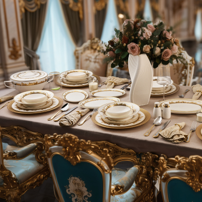 Evaliza İmperial 60 Parça 12 Kişilik Yemek Takımı - EVALIZA