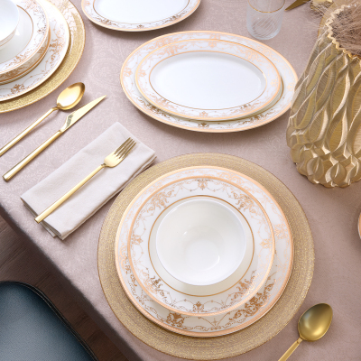 Evaliza Infinity Gold 60 Parça 12 Kişilik Yemek Takımı - 2