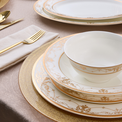 Evaliza Infinity Gold 60 Parça 12 Kişilik Yemek Takımı - 3