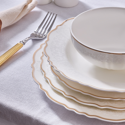 Evaliza Lace Gold 85 Parça 12 Kişilik Yemek Takımı - 3