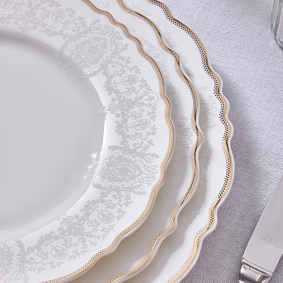 Evaliza Lace Gold 85 Parça 12 Kişilik Yemek Takımı - 5