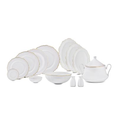 Evaliza Lace Gold 85 Parça 12 Kişilik Yemek Takımı - 6