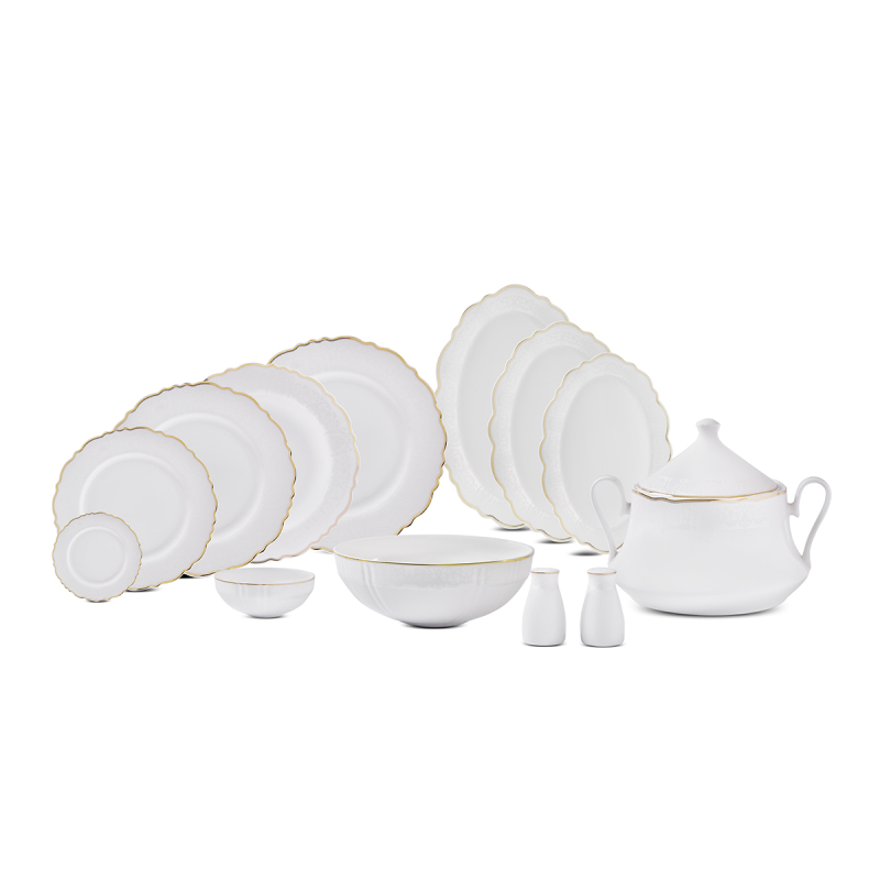 Evaliza Lace Gold 85 Parça 12 Kişilik Yemek Takımı - 6