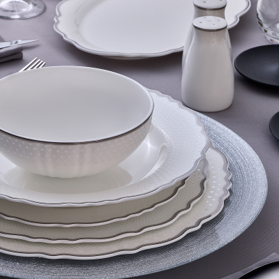 Evaliza Moon Platin 85 Parça 12 Kişilik Yemek Takımı - 4