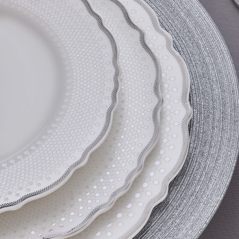 Evaliza Moon Platin 85 Parça 12 Kişilik Yemek Takımı - 5