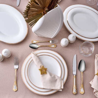 Evaliza Pandora Gold 85 Parça 12 Kişilik Yemek Takımı - 2