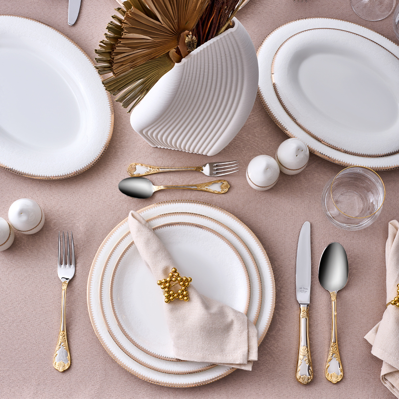 Evaliza Pandora Gold 85 Parça 12 Kişilik Yemek Takımı - 2