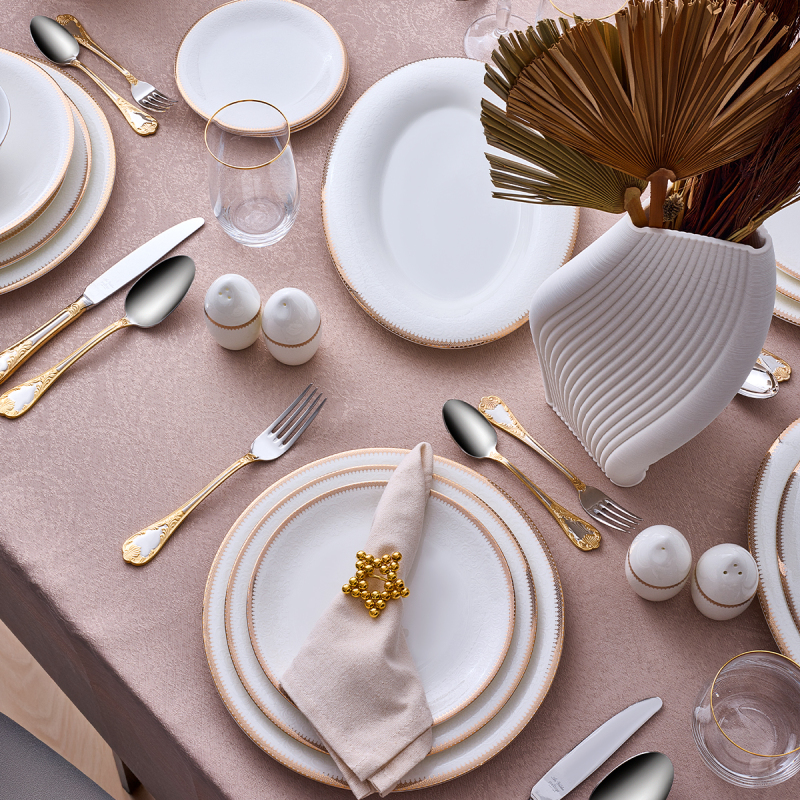 Evaliza Pandora Gold 85 Parça 12 Kişilik Yemek Takımı - 3
