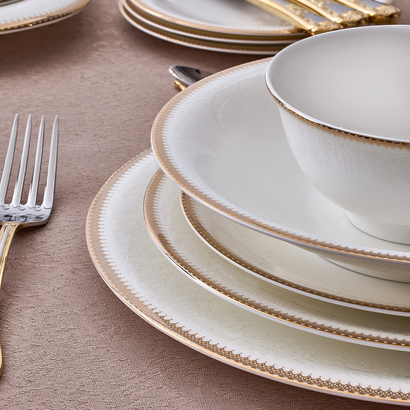 Evaliza Pandora Gold 85 Parça 12 Kişilik Yemek Takımı - 6