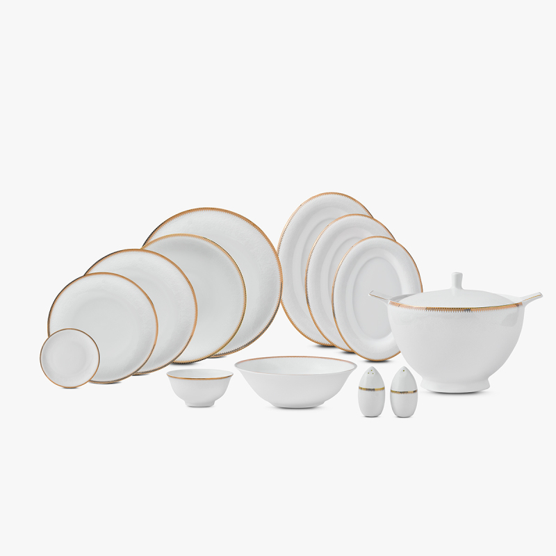 Evaliza Pandora Gold 85 Parça 12 Kişilik Yemek Takımı - 7