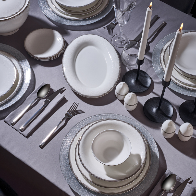 Evaliza Pandora Platin 85 Parça 12 Kişilik Yemek Takımı - 2