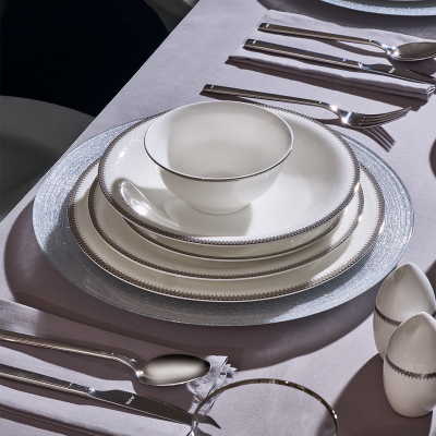 Evaliza Pandora Platin 85 Parça 12 Kişilik Yemek Takımı - 3