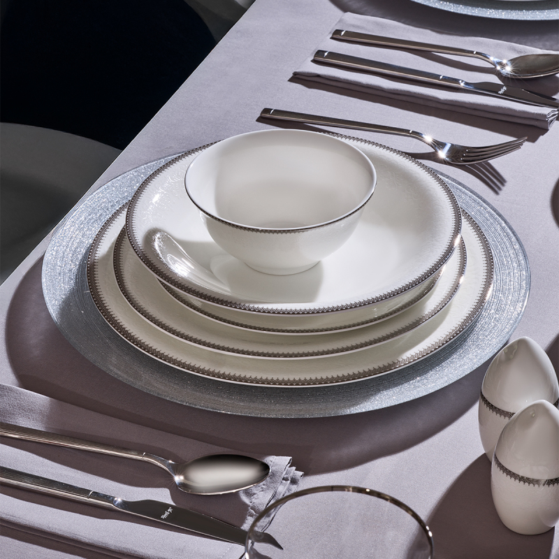 Evaliza Pandora Platin 85 Parça 12 Kişilik Yemek Takımı - 3