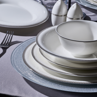 Evaliza Pandora Platin 85 Parça 12 Kişilik Yemek Takımı - 4