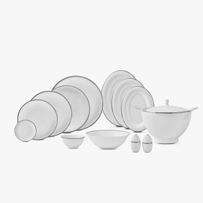 Evaliza Pandora Platin 85 Parça 12 Kişilik Yemek Takımı - 6