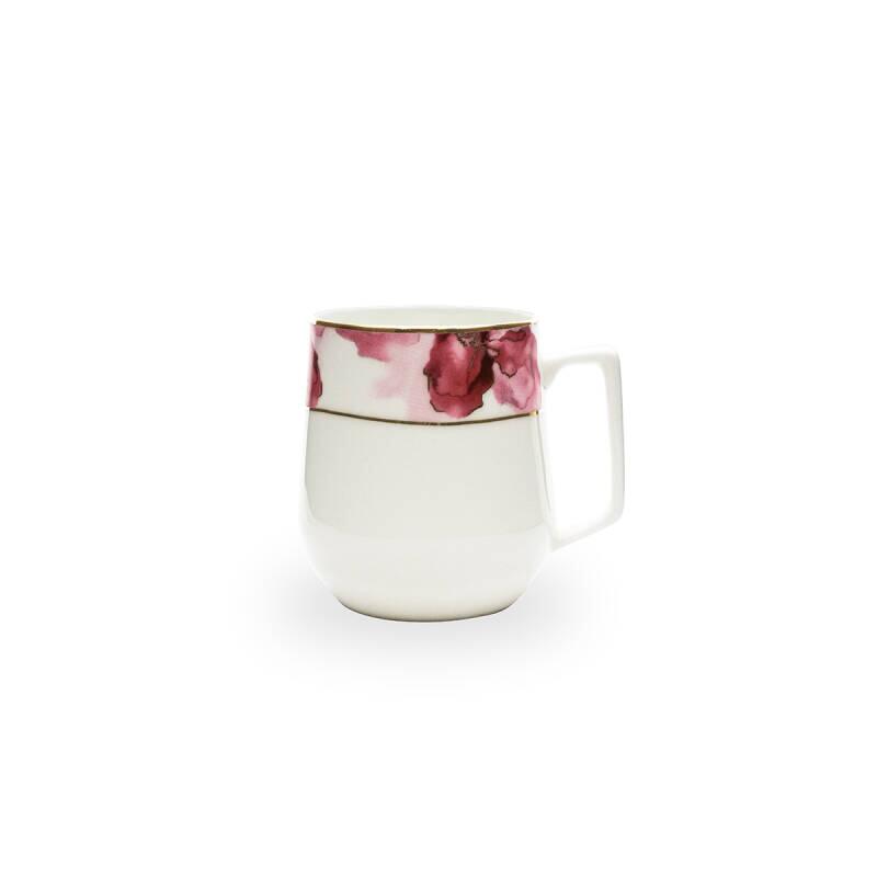 Evaliza Pembe Çiçek Mug 350 ml - 1