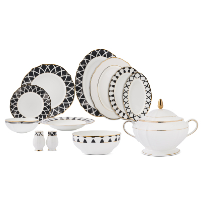 Evaliza Poetica Yemek Takımı Arya Antrasıt 61 Parça - 7