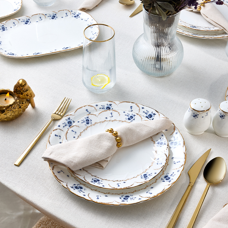 Evaliza Queens Flower 60 Parça 12 Kişilik Yemek Takımı - 4