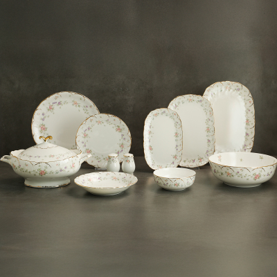 Evaliza Queen's Garden 60 Parça 12 Kişilik Yemek Takımı - EVALIZA