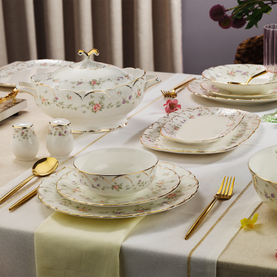Evaliza Queen's Garden 60 Parça 12 Kişilik Yemek Takımı - EVALIZA
