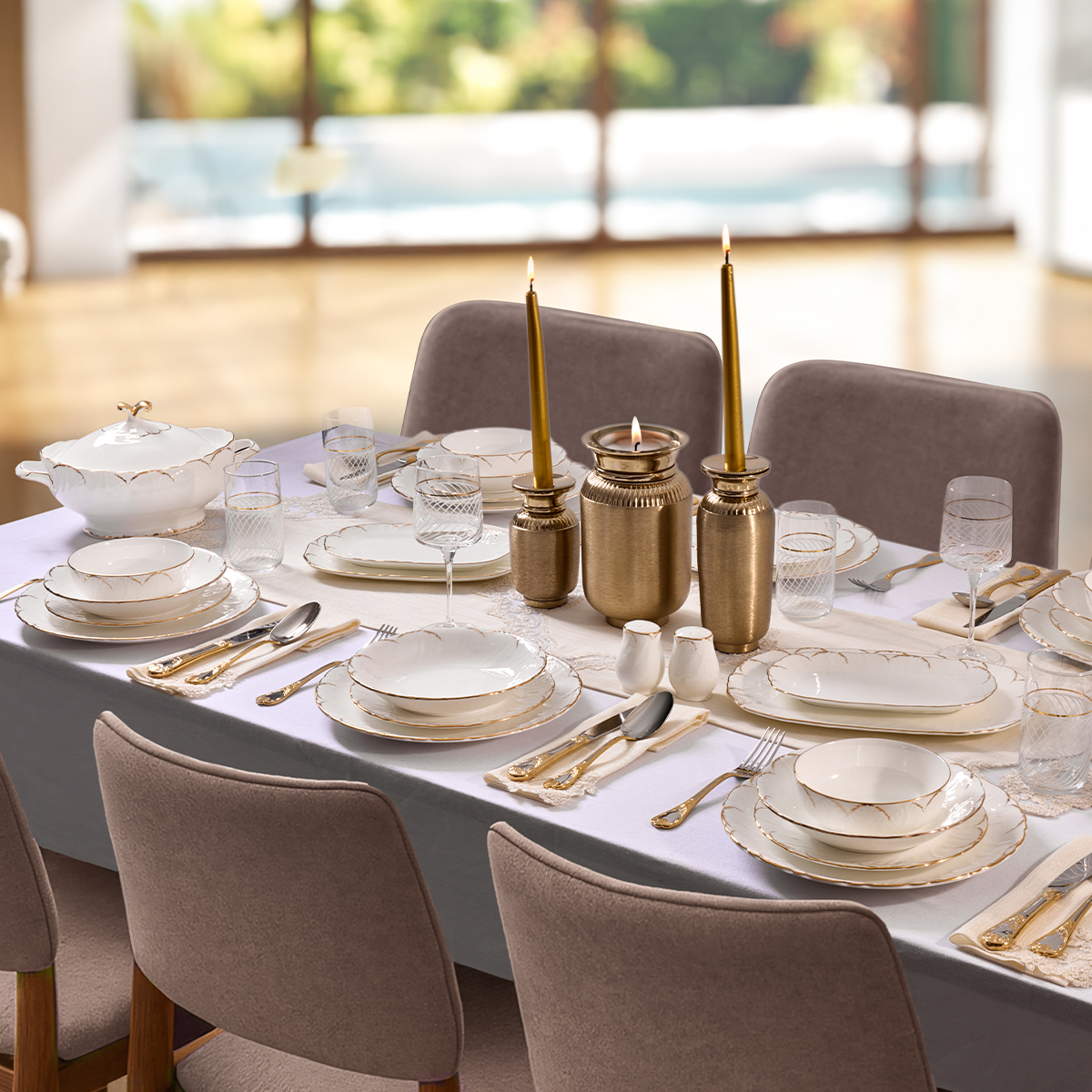 Aryıldız Fine 7 Parça Sofra Seti | Gallery Crystal