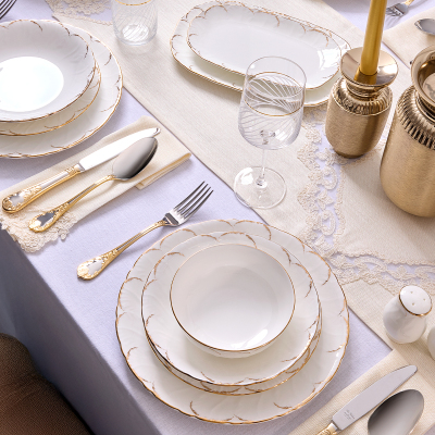 Evaliza Queens Gold 60 Parça 12 Kişilik Yemek Takımı - 2