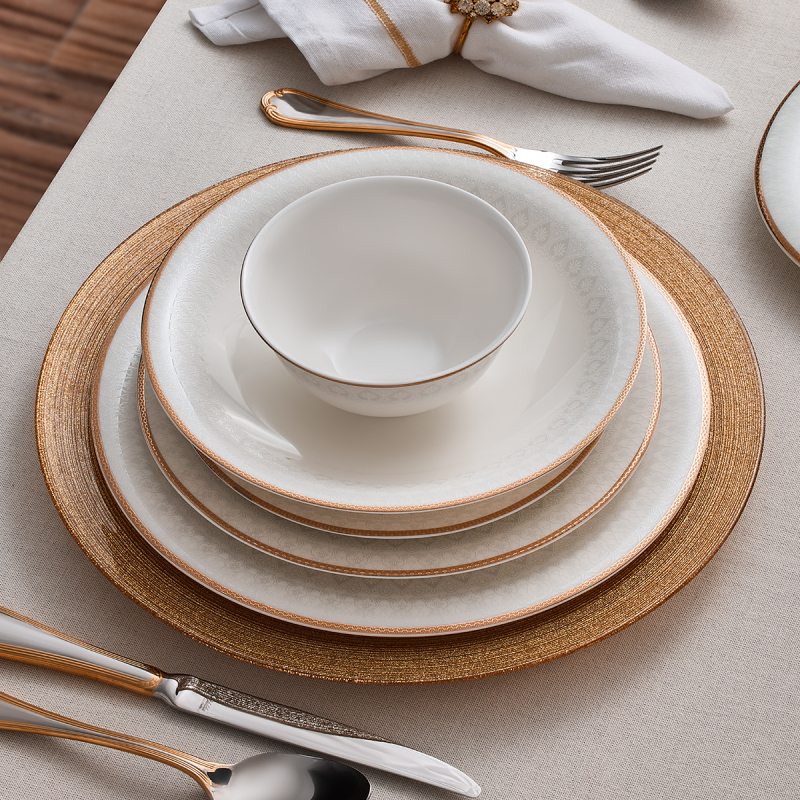 Evaliza Serenity Gold 85 Parça 12 Kişilik Yemek Takımı - 3