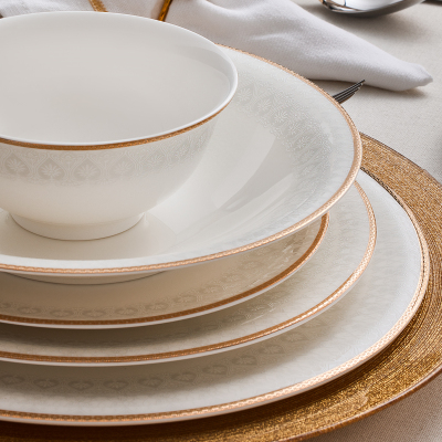 Evaliza Serenity Gold 85 Parça 12 Kişilik Yemek Takımı - 4