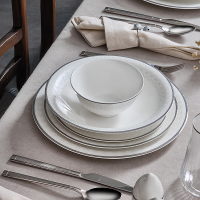 Evaliza Serenity Platin 85 Parça 12 Kişilik Yemek Takımı - 3