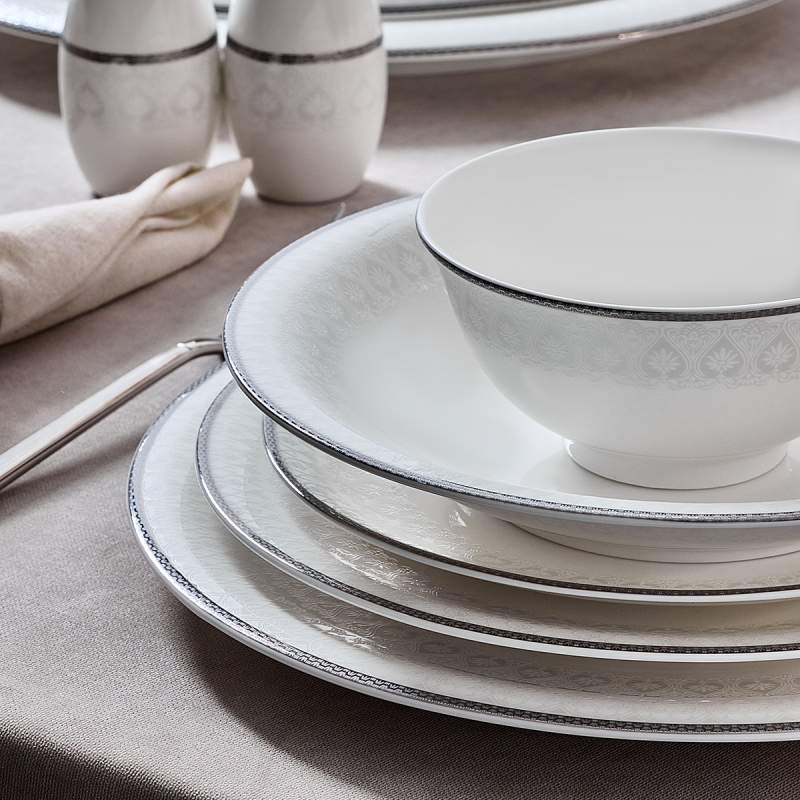 Evaliza Serenity Platin 85 Parça 12 Kişilik Yemek Takımı - 4